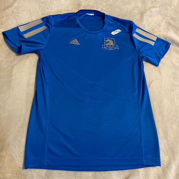 adidas Other - Adidas B.A.A. 10K 2020 Running Shirt Blue Brigham Health Mens Small Activewear